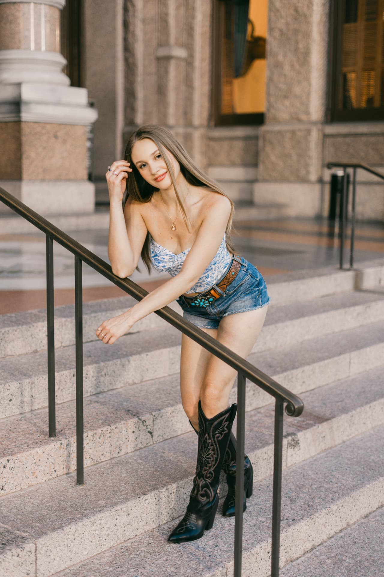 Jessie Diamond on location in Miami
